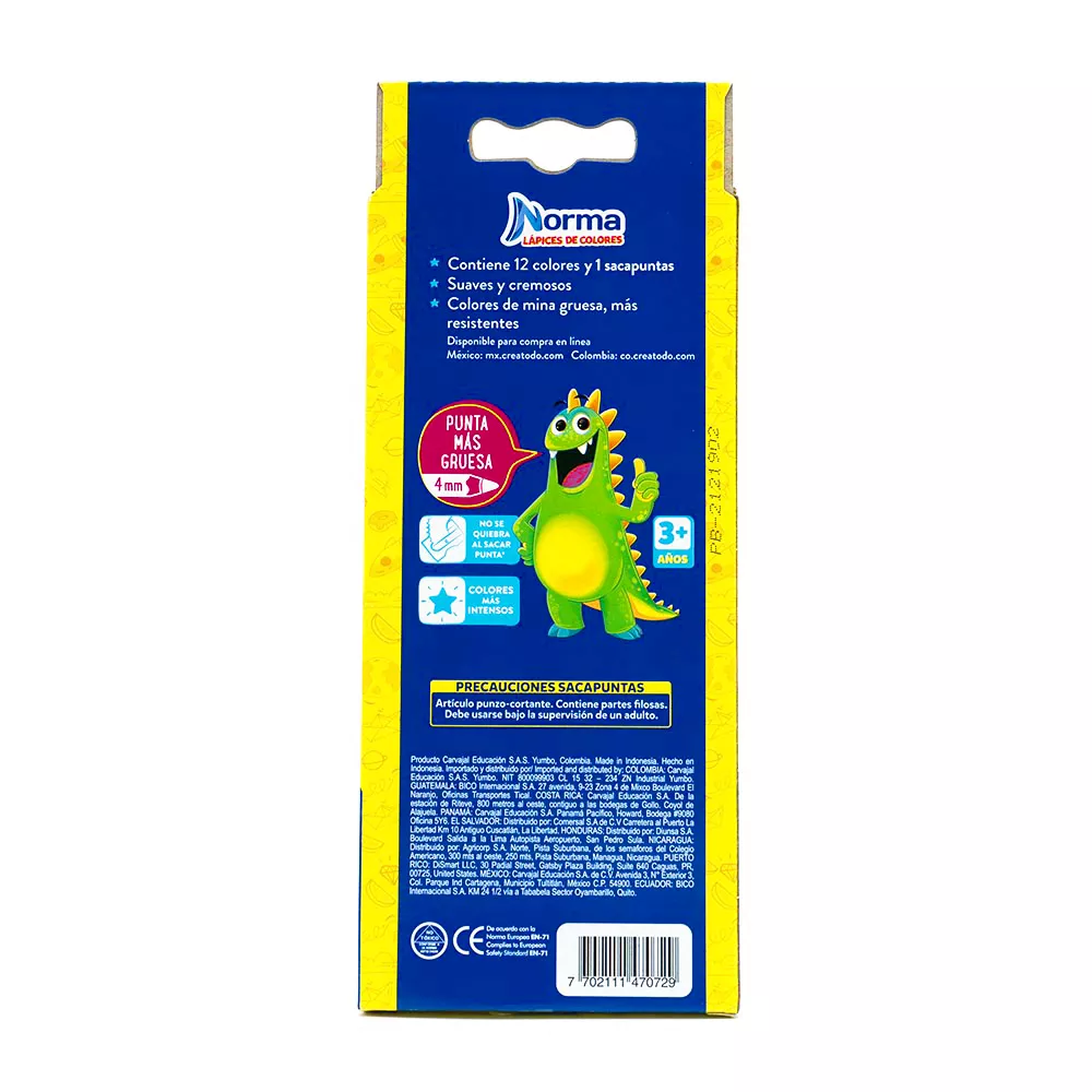 Norma- Lapices de color 12-l red norma - Imagen 2
