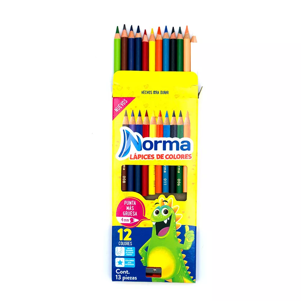 Norma- Lapices de color 12-l red norma - Imagen 4